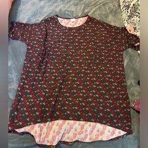 LulaRoe Irma rose pattern